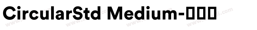 CircularStd Medium字体转换